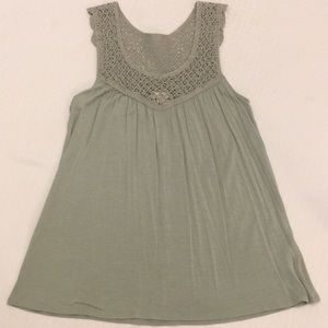 Green Crochet Top